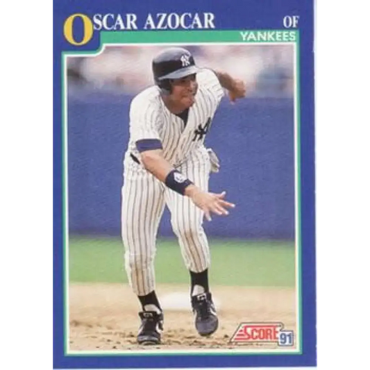 1991 Score #72 Oscar Azocar NM-MT New York Yankees Baseball Card - Baseball Card Single