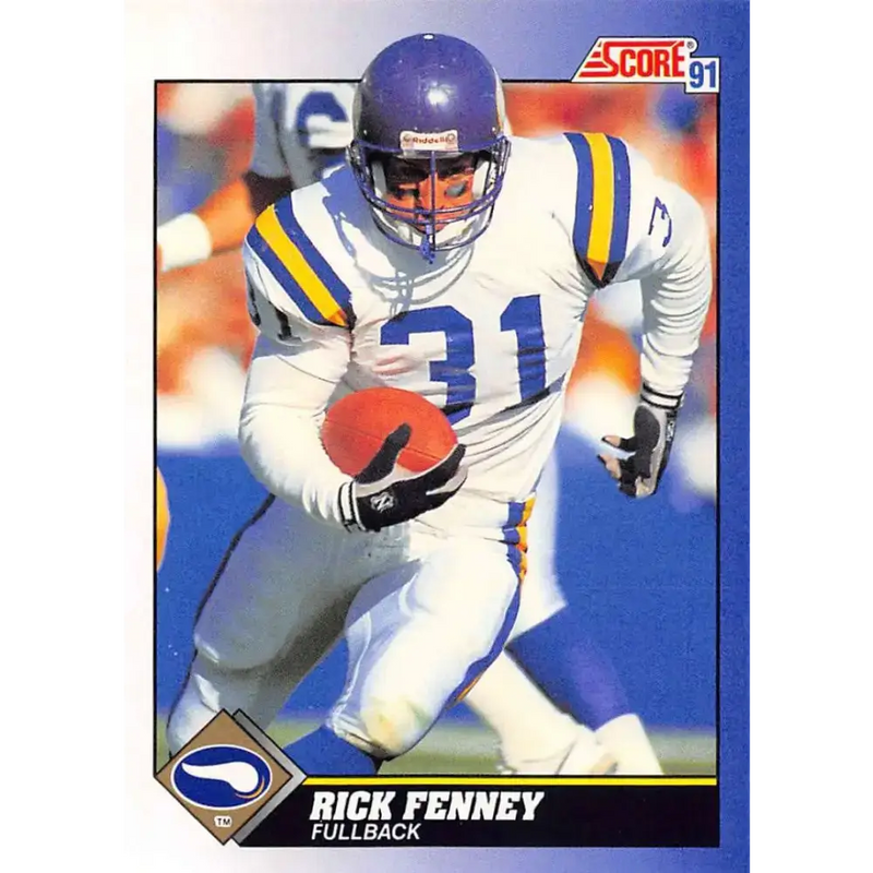 1991 Score #73 Rick Fenney EX Excellent Minnesota Vikings Football Card - Football Card Single