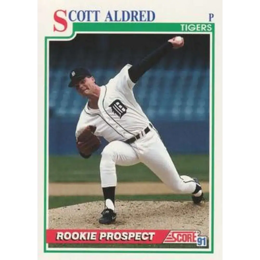 1991 Score #740 Scott Aldred NM-MT Detroit Tigers Baseball Card - Baseball Card Single