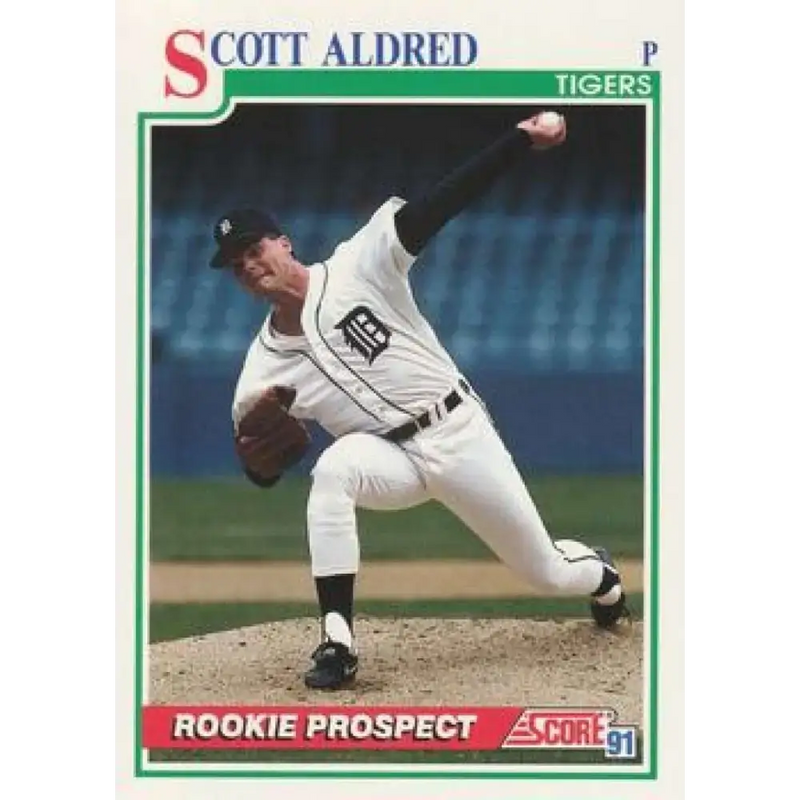 1991 Score #740 Scott Aldred NM-MT Detroit Tigers Baseball Card - Baseball Card Single