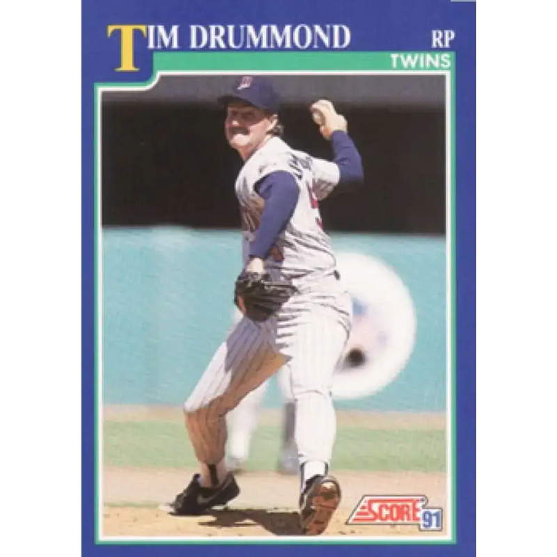 1991 Score #76 Tim Drummond NM-MT Minnesota Twins Baseball Card - Baseball Card Single