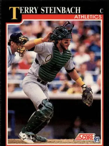 1991 Score #780 Terry Steinbach NM Near Mint Athletics - Baseball Card Single