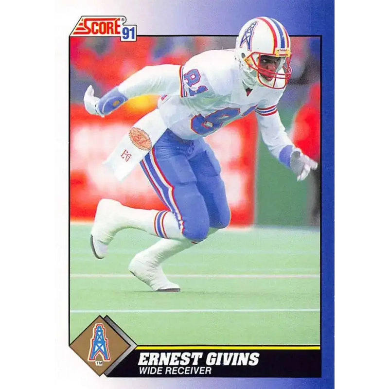 1991 Score #81 Ernest Givins EX Excellent Houston Oilers Football Card - Football Card Single
