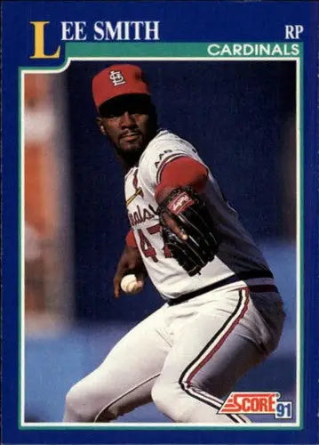 1991 Score #81 Lee Smith NM Near Mint Cardinals ID:13723 - Baseball Card Single