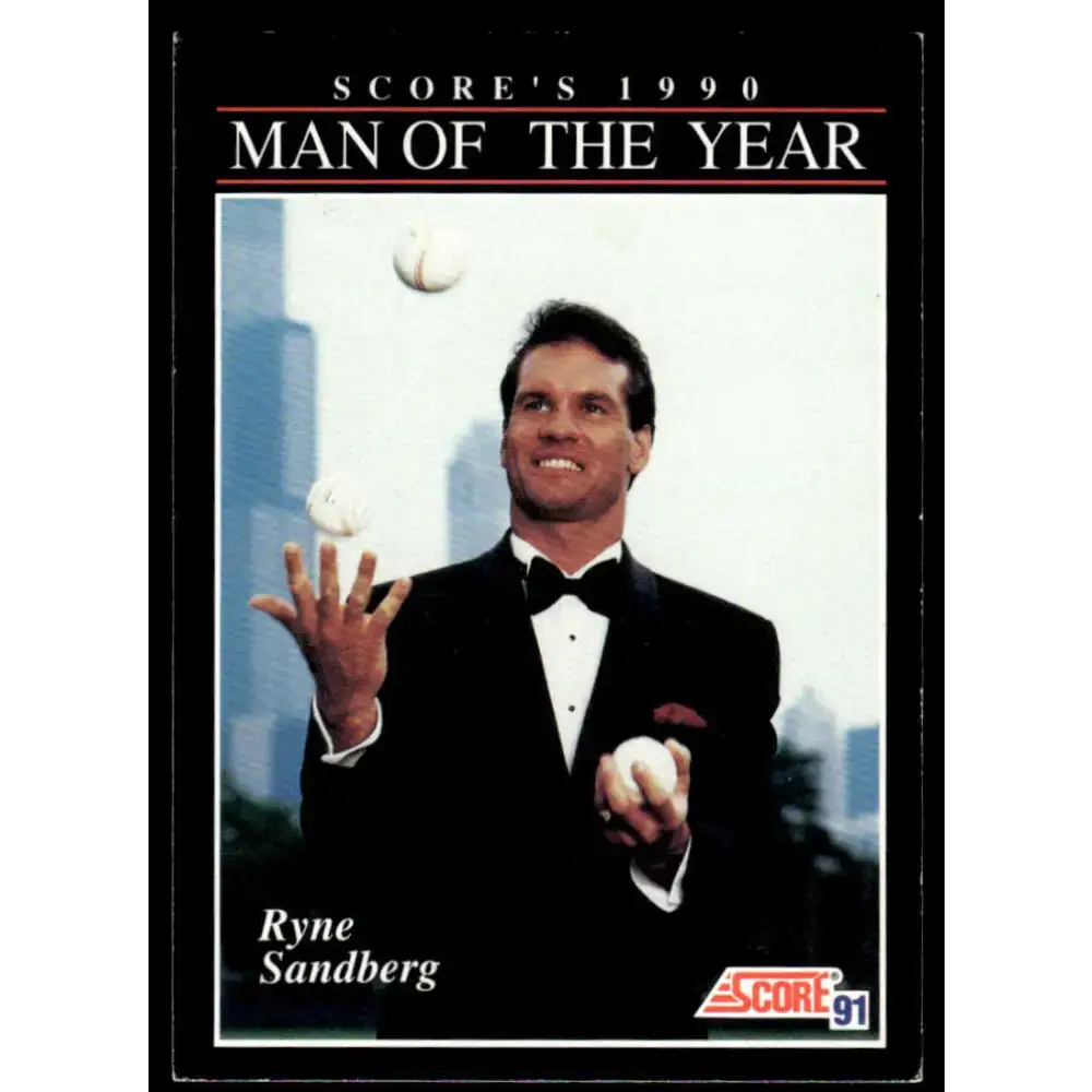1991 Score #815 Ryne Sandberg EX Chicago Cubs Baseball Card - Baseball Card Single
