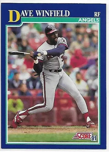 1991 Score #83 Dave Winfield NM Near Mint Angels - Baseball Card Single