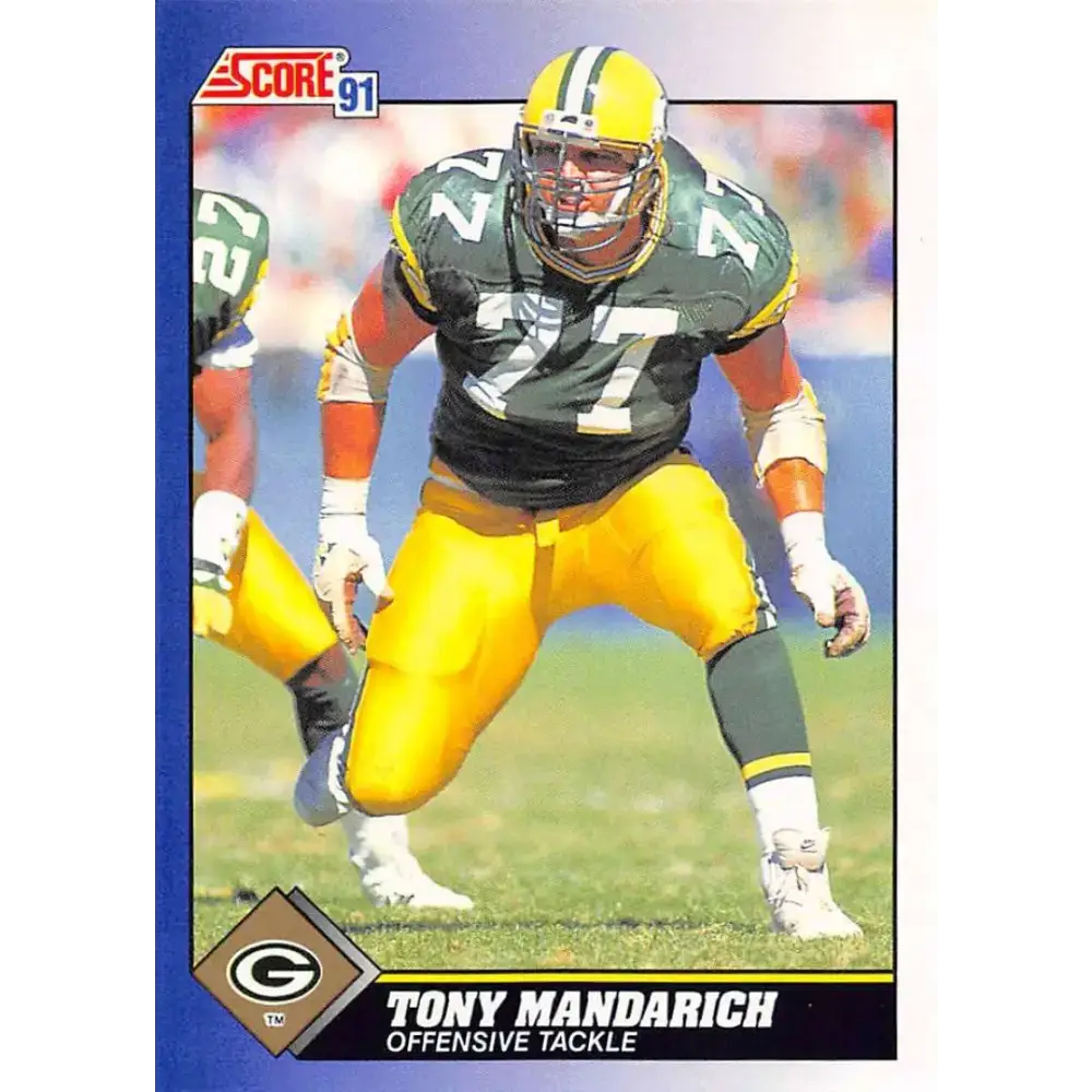 1991 Score #84 Tony Mandarich EX Excellent Green Bay Packers Football Card - Football Card Single