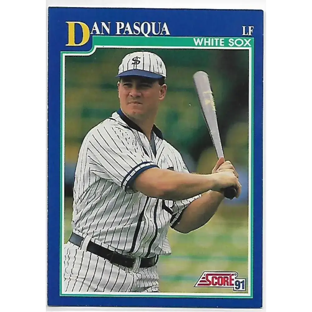 1991 Score #85 Dan Pasqua NM-MT Chicago White Sox Baseball Card - Baseball Card Single