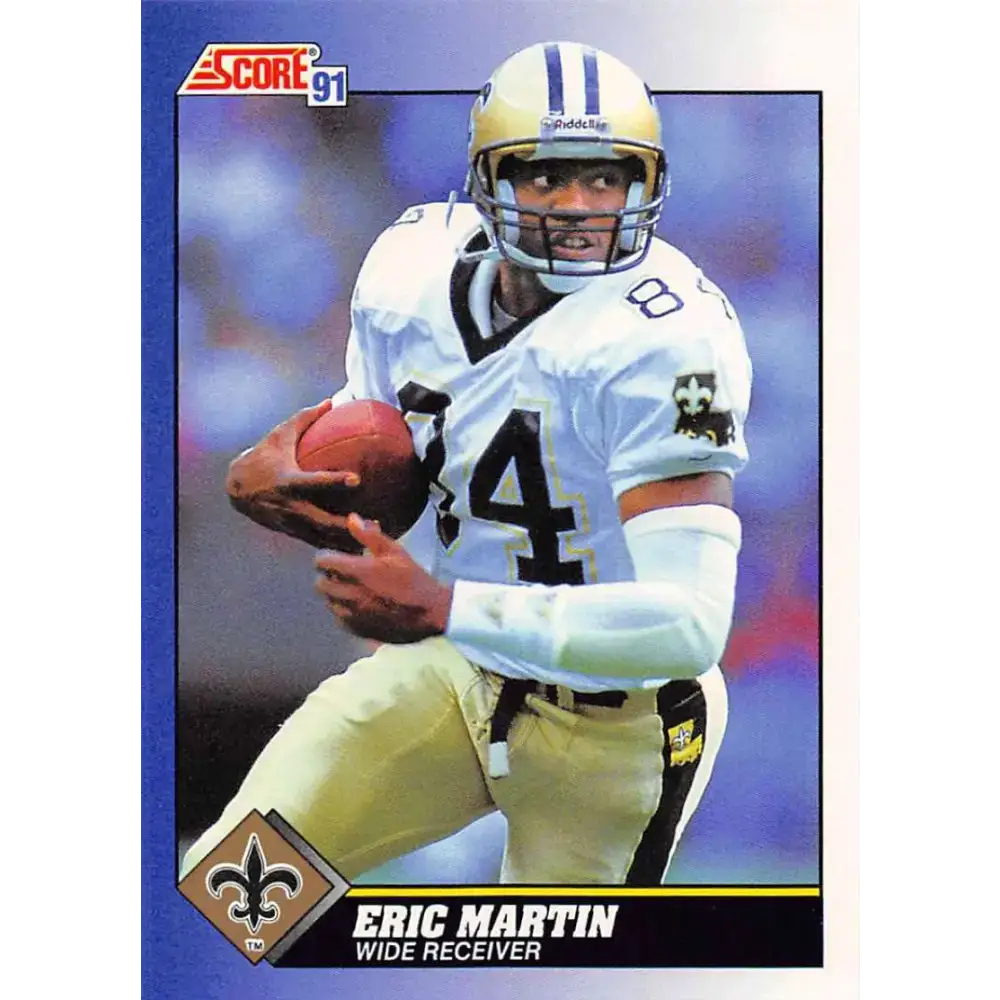 1991 Score #85 Eric Martin EX Excellent New Orleans Saints Football Card - Football Card Single