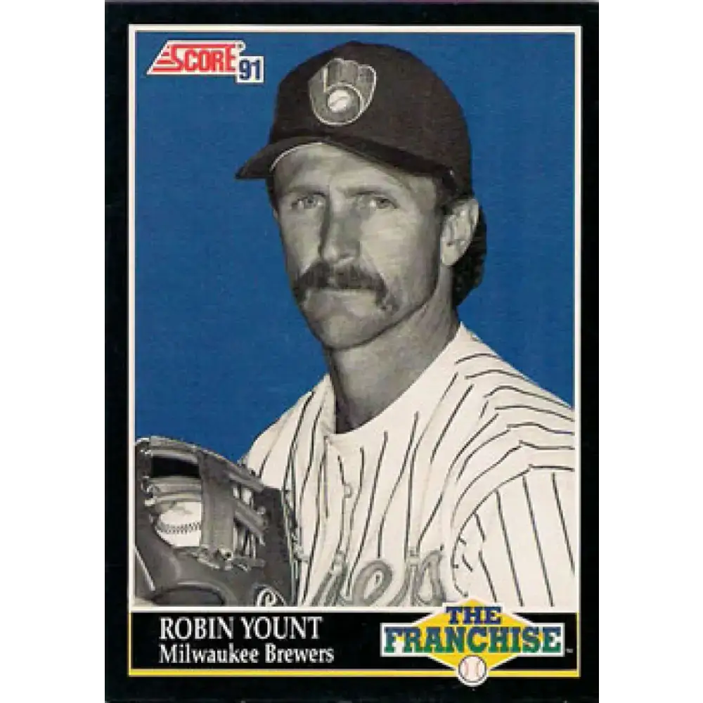 1991 Score #854 Robin Yount FRAN NM-MT Milwaukee Brewers Baseball Card - Baseball Card Single
