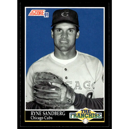 1991 Score #862 Ryne Sandberg EX Chicago Cubs Baseball Card - Baseball Card Single
