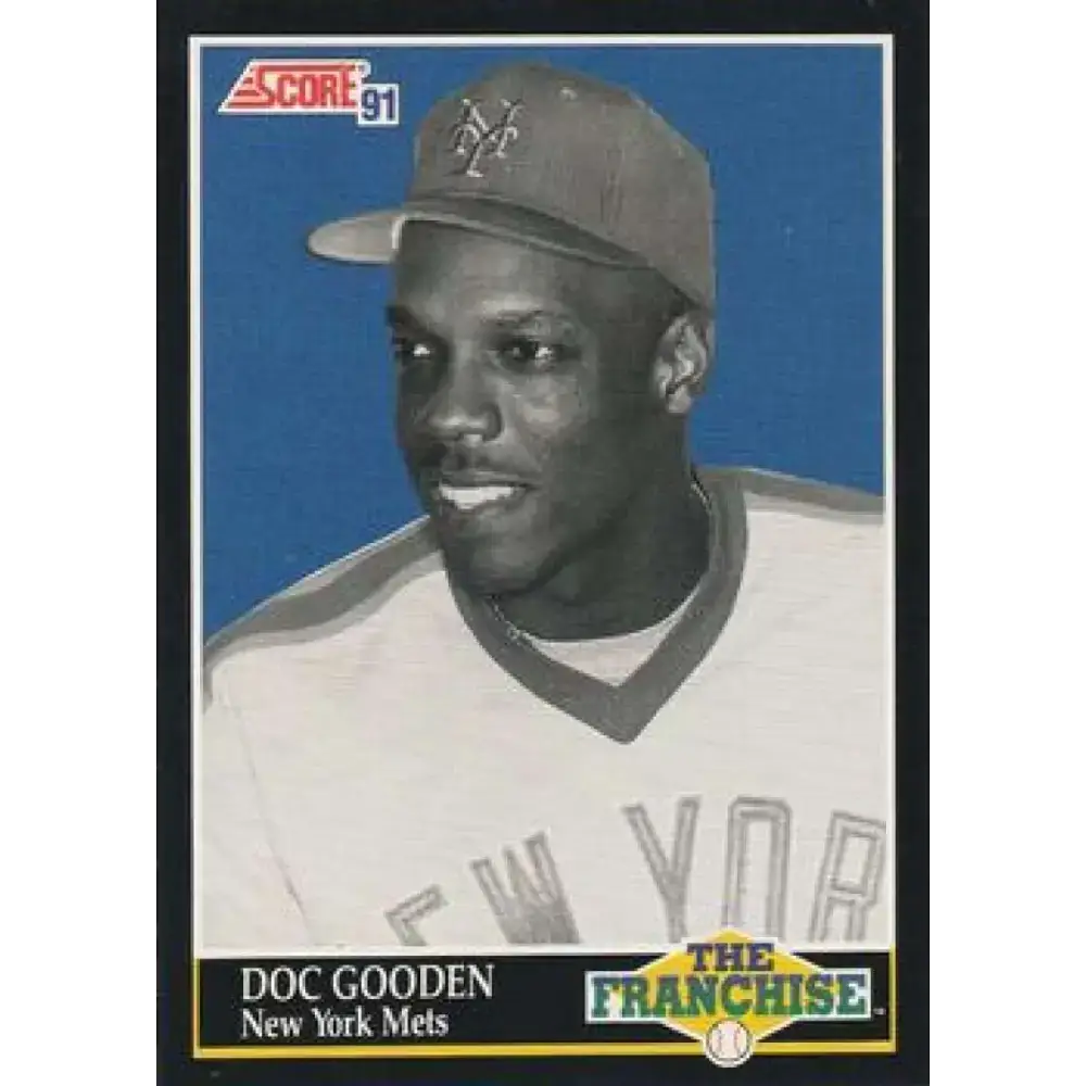 1991 Score #866 Dwight Gooden FRAN NM-MT New York Mets Baseball Card - Baseball Card Single