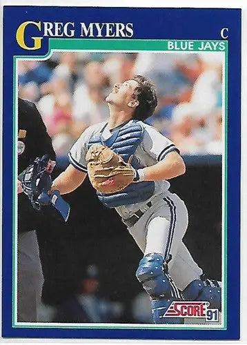 1991 Score #88 Greg Myers NM-MT Blue Jays - Baseball Card Single