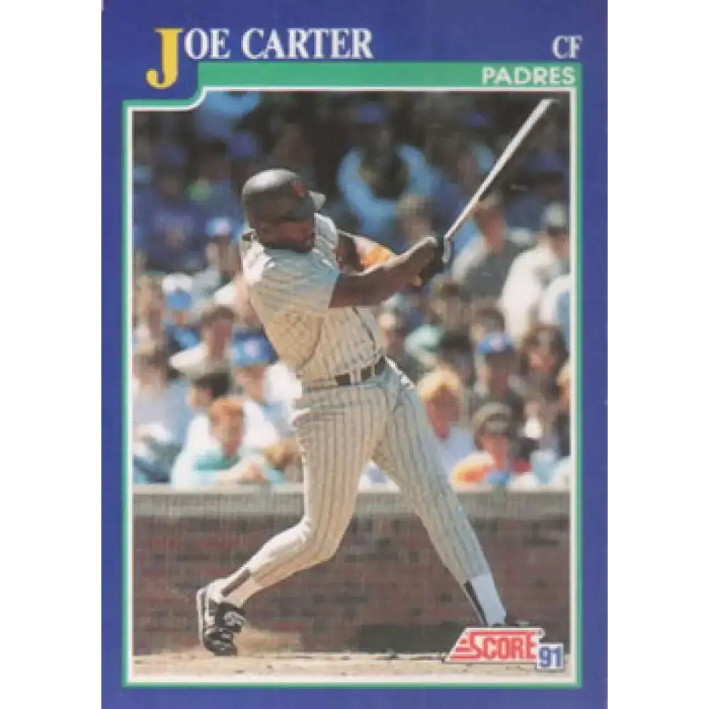 1991 Score #9 Joe Carter NM-MT San Diego Padres Baseball Card - Baseball Card Single