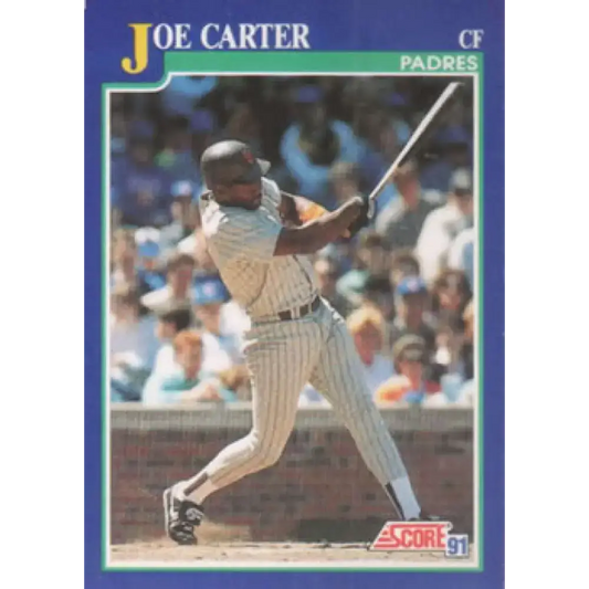 1991 Score #9 Joe Carter NM-MT San Diego Padres Baseball Card - Baseball Card Single