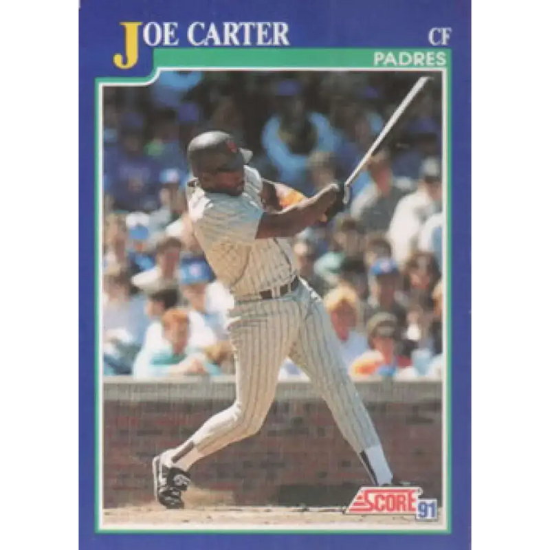 1991 Score #9 Joe Carter NM-MT San Diego Padres Baseball Card - Baseball Card Single