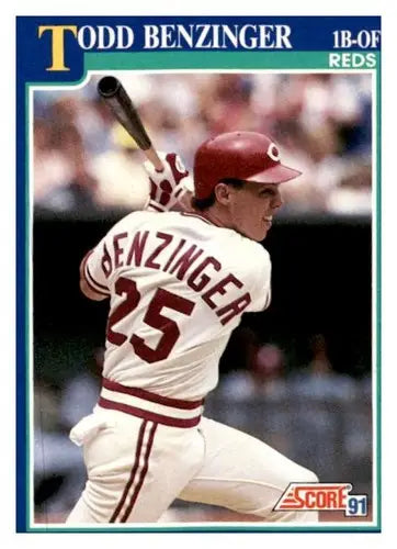1991 Score #90 Todd Benzinger EX/NM - Baseball Card Single