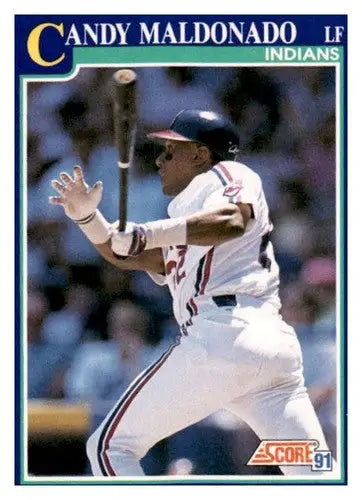 1991 Score Candy Maldonado baseball card with original gloss, perfect for collectors