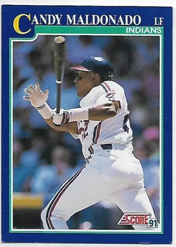 1991 Score #93 Candy Maldonado NM Near Mint Indians - Baseball Card Single