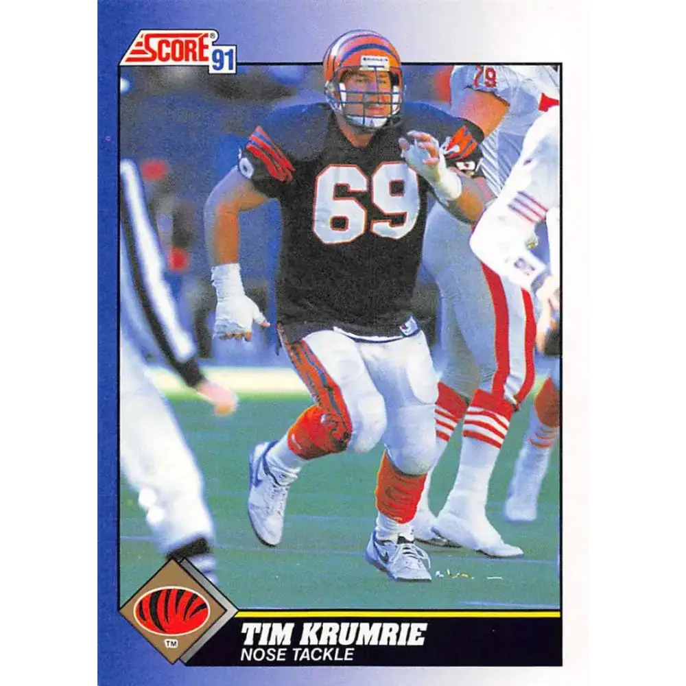 1991 Score #97 Tim Krumrie EX Excellent Cincinnati Bengals Football Card - Football Card Single
