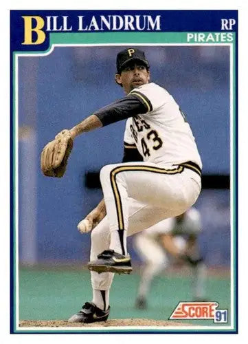 Original gloss 1991 Score Bill Landrum baseball card, a collectible Simply Sandoval card typically sell