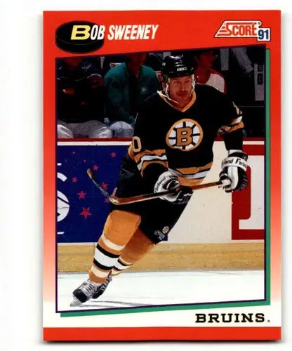 1991 Score Canadian English Bob Sweeney hockey card in near mint condition