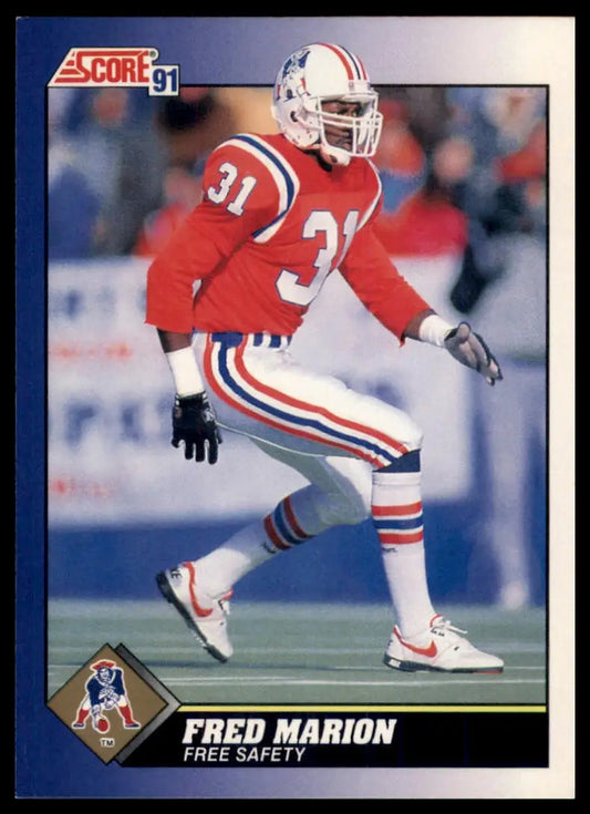 1991 Score Fred Marion 69 New England Patriots NM - Football Card Single