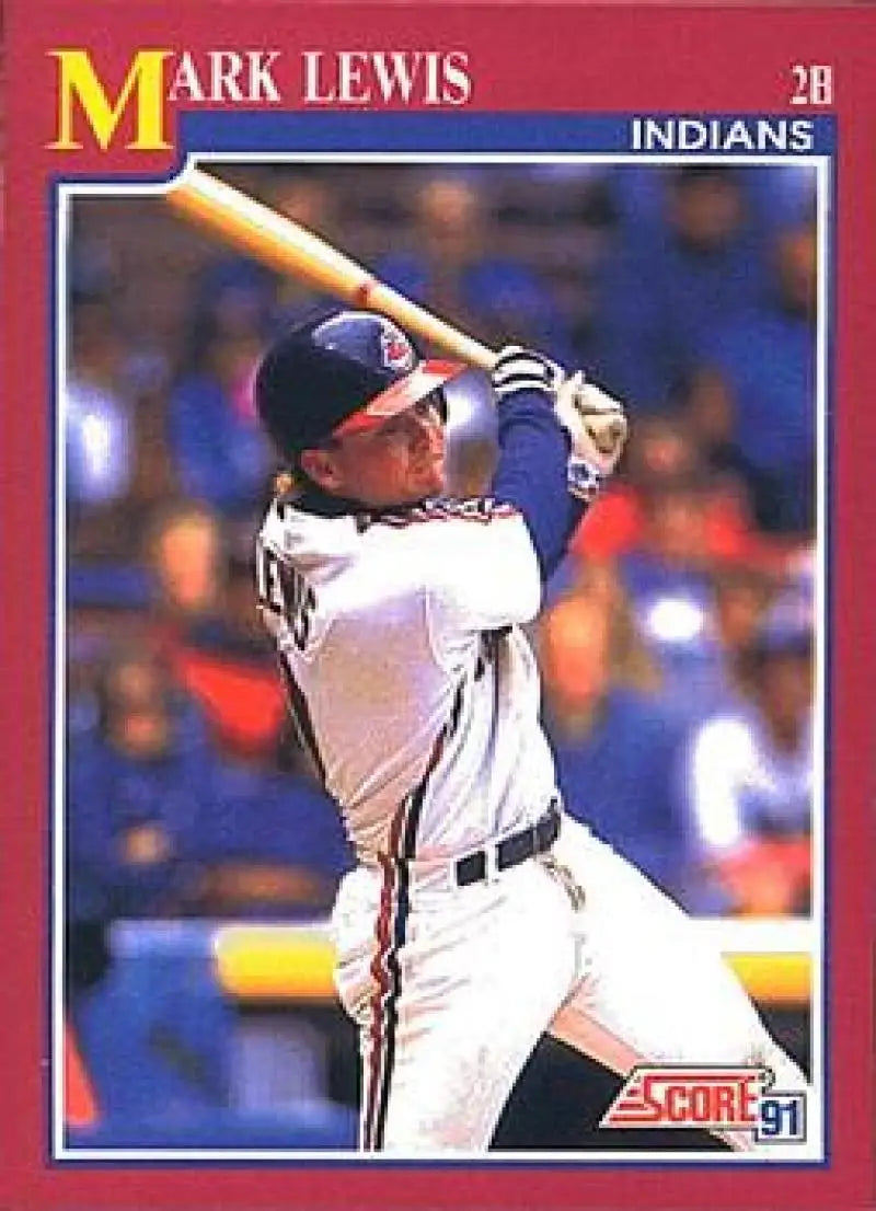 1991 Score Rookie and Traded #106T Mark Lewis NM-MT Cleveland Indians Baseball Card - Baseball Card Single