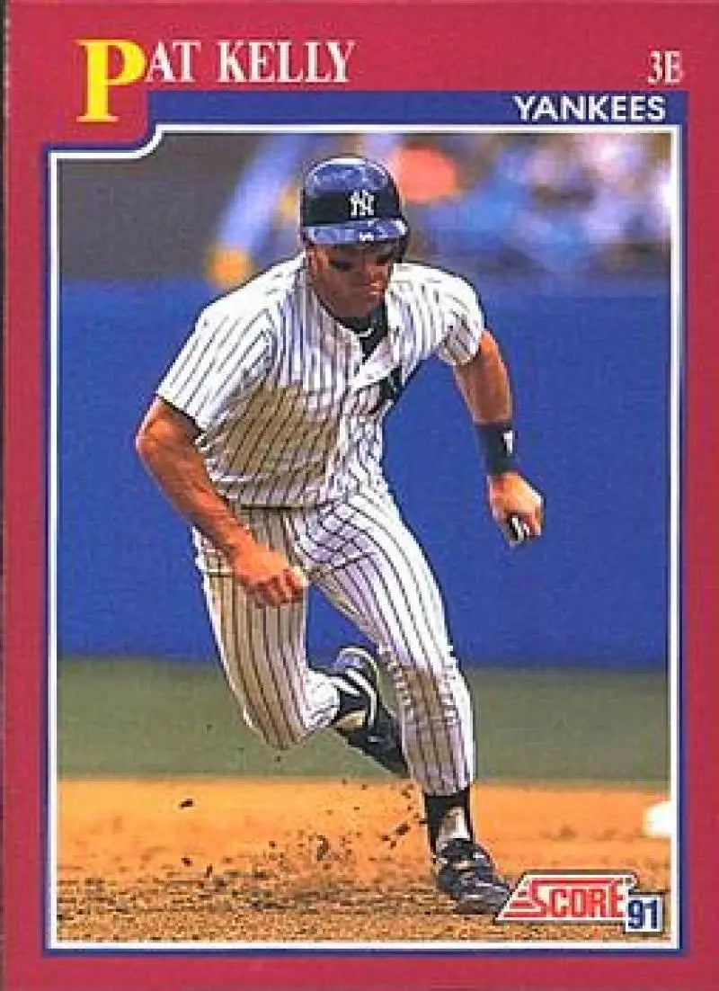 1991 Score Rookie and Traded #107T Pat Kelly NM-MT RC Rookie New York Yankees Baseball Card - Baseball Card Single