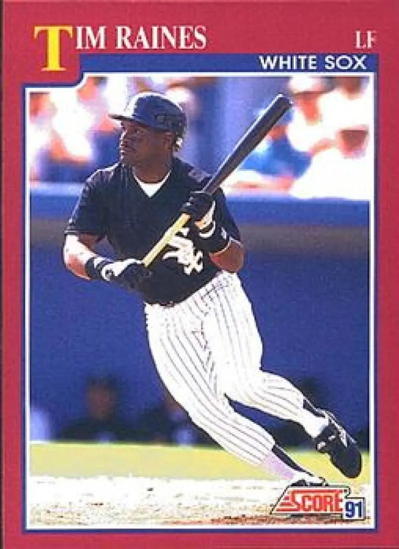 1991 Score Rookie and Traded #10T Tim Raines NM-MT Chicago White Sox Baseball Card - Baseball Card Single