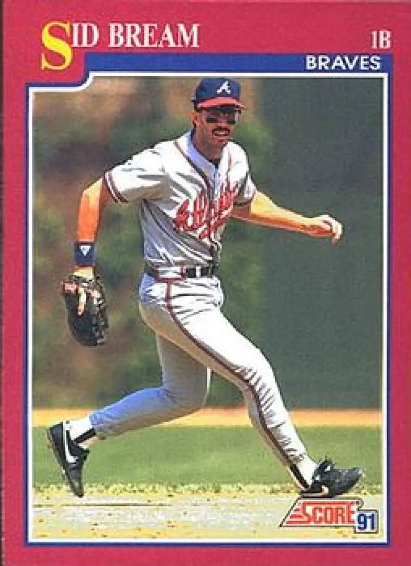 1991 Score Rookie and Traded #12T Sid Bream NM-MT Atlanta Braves Baseball Card - Baseball Card Single
