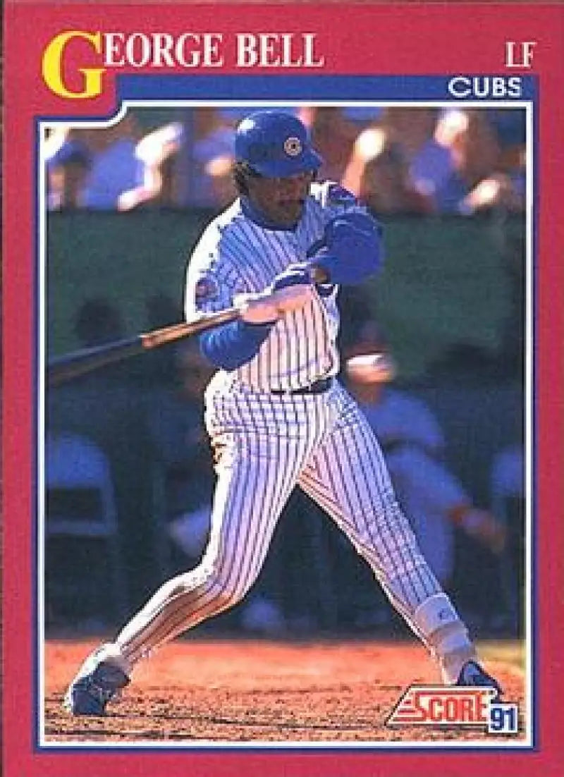 1991 Score Rookie and Traded #13T George Bell NM-MT Chicago Cubs Baseball Card - Baseball Card Single
