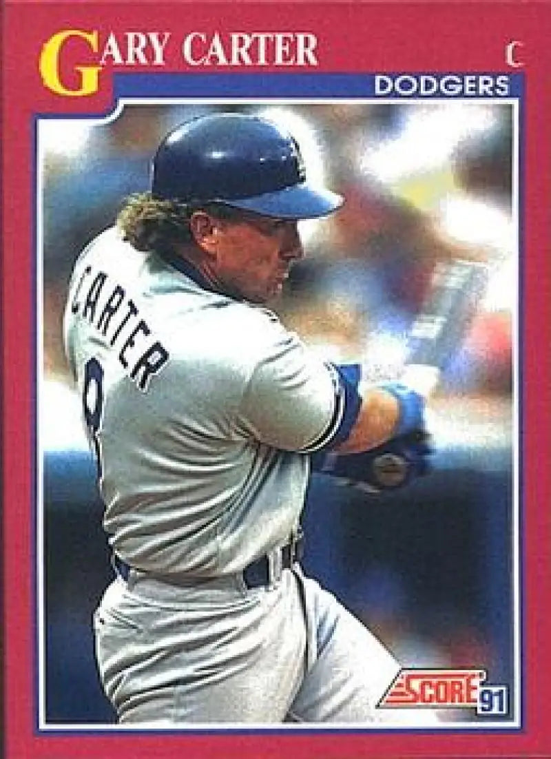 1991 Score Rookie and Traded #26T Gary Carter NM-MT Los Angeles Dodgers Baseball Card - Baseball Card Single