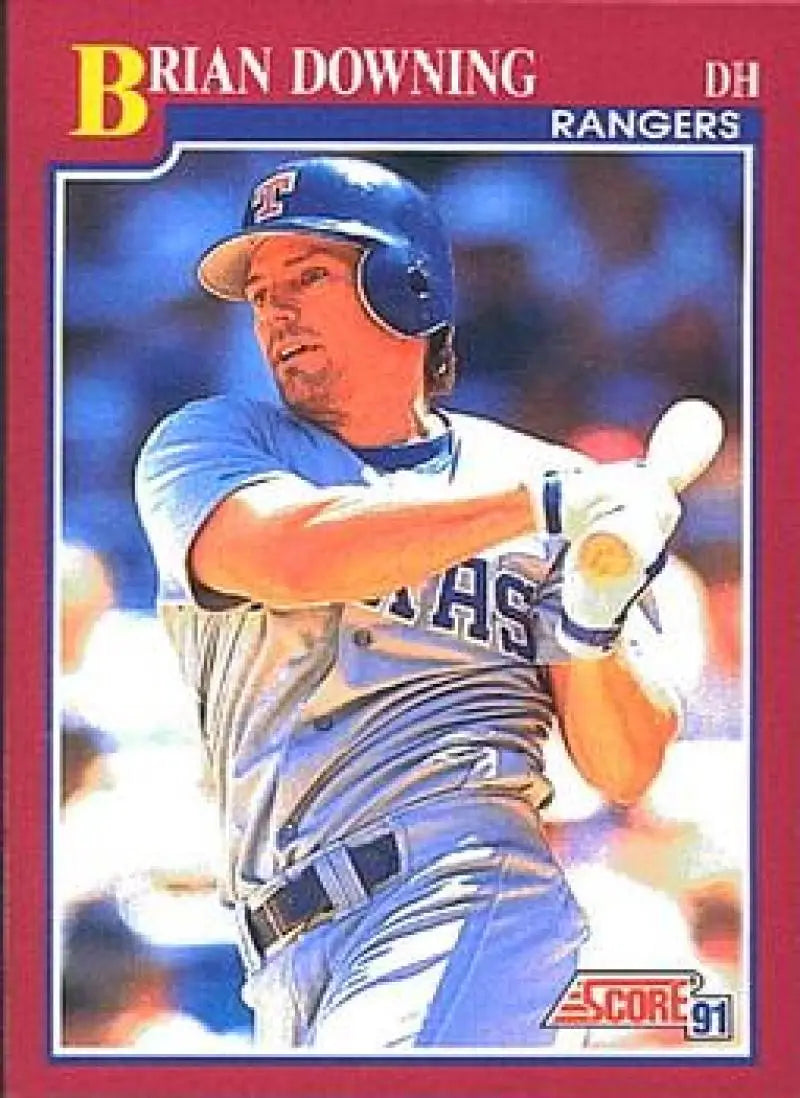 1991 Score Rookie and Traded #30T Brian Downing NM-MT Texas Rangers Baseball Card - Baseball Card Single