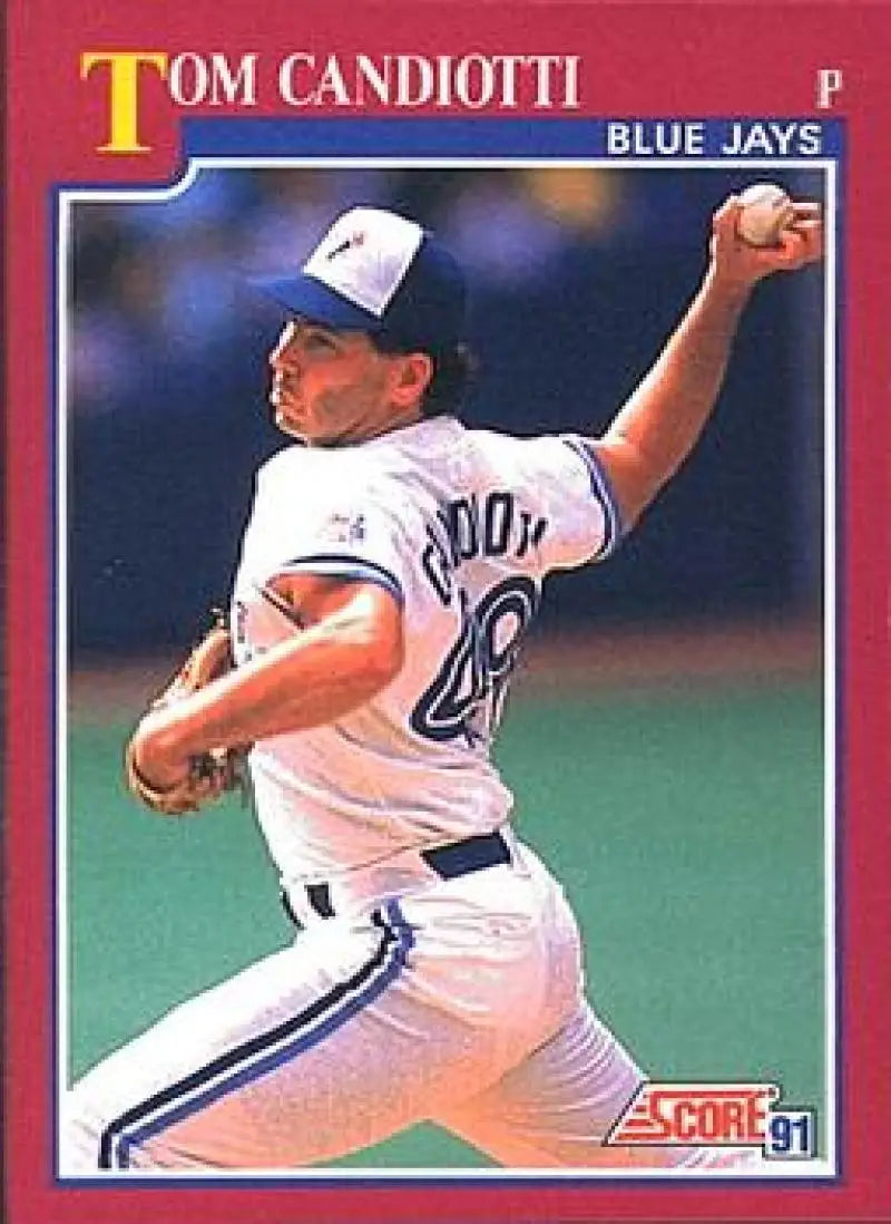 1991 Score Rookie and Traded #31T Tom Candiotti NM-MT Toronto Blue Jays Baseball Card - Baseball Card Single