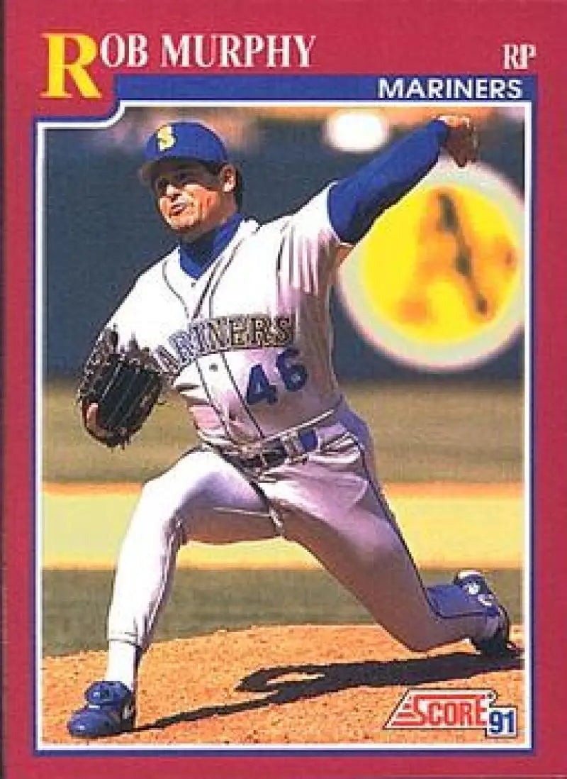 1991 Score Rookie and Traded #33T Rob Murphy NM-MT Seattle Mariners Baseball Card - Baseball Card Single