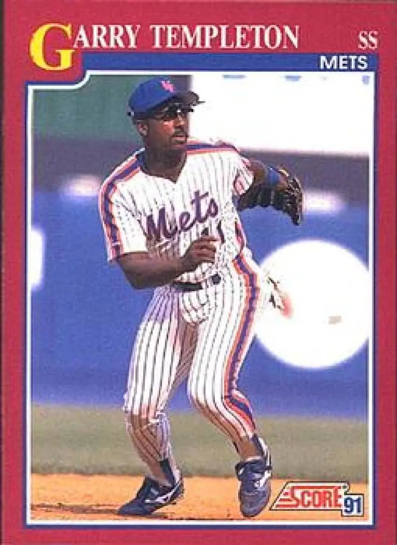 1991 Score Rookie and Traded #38T Garry Templeton NM-MT New York Mets Baseball Card - Baseball Card Single