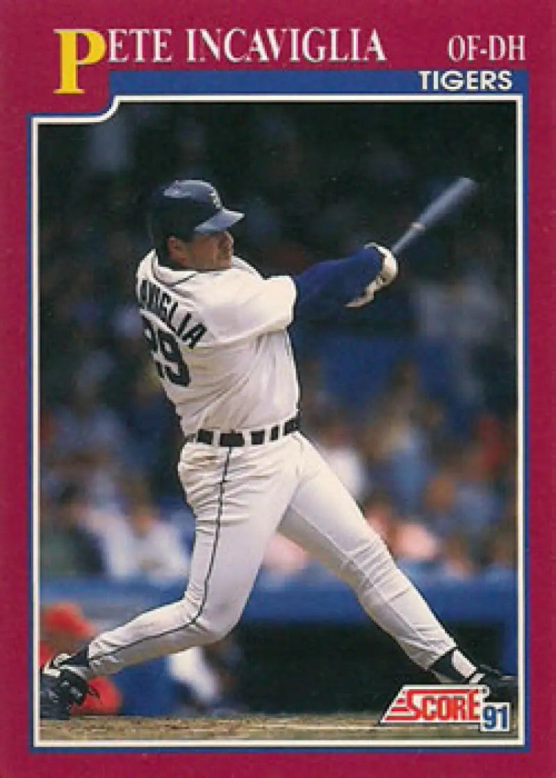 1991 Score Rookie and Traded #3T Pete Incaviglia NM-MT Detroit Tigers Baseball Card - Baseball Card Single
