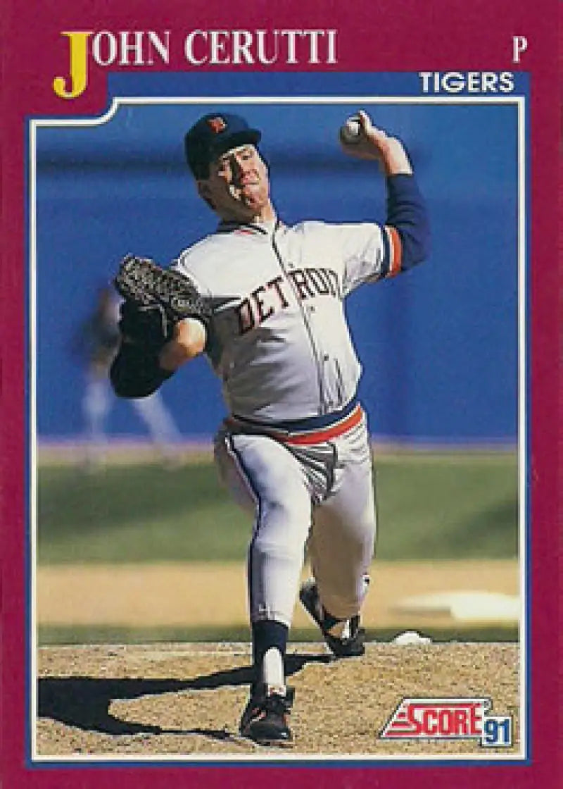 1991 Score Rookie and Traded #40T John Cerutti NM-MT Detroit Tigers Baseball Card - Baseball Card Single