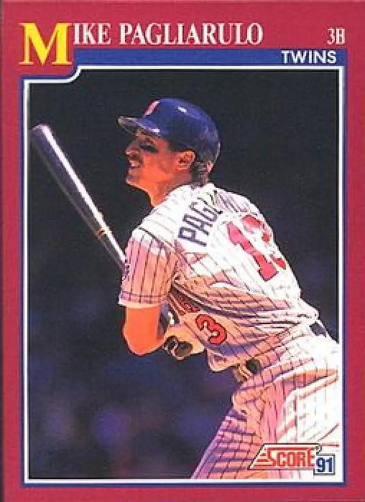 1991 Score Rookie and Traded #42T Mike Pagliarulo NM-MT Minnesota Twins Baseball Card - Baseball Card Single