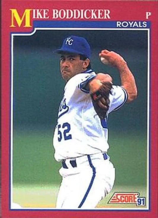 1991 Score Rookie and Traded #45T Mike Boddicker NM-MT Kansas City Royals Baseball Card - Baseball Card Single