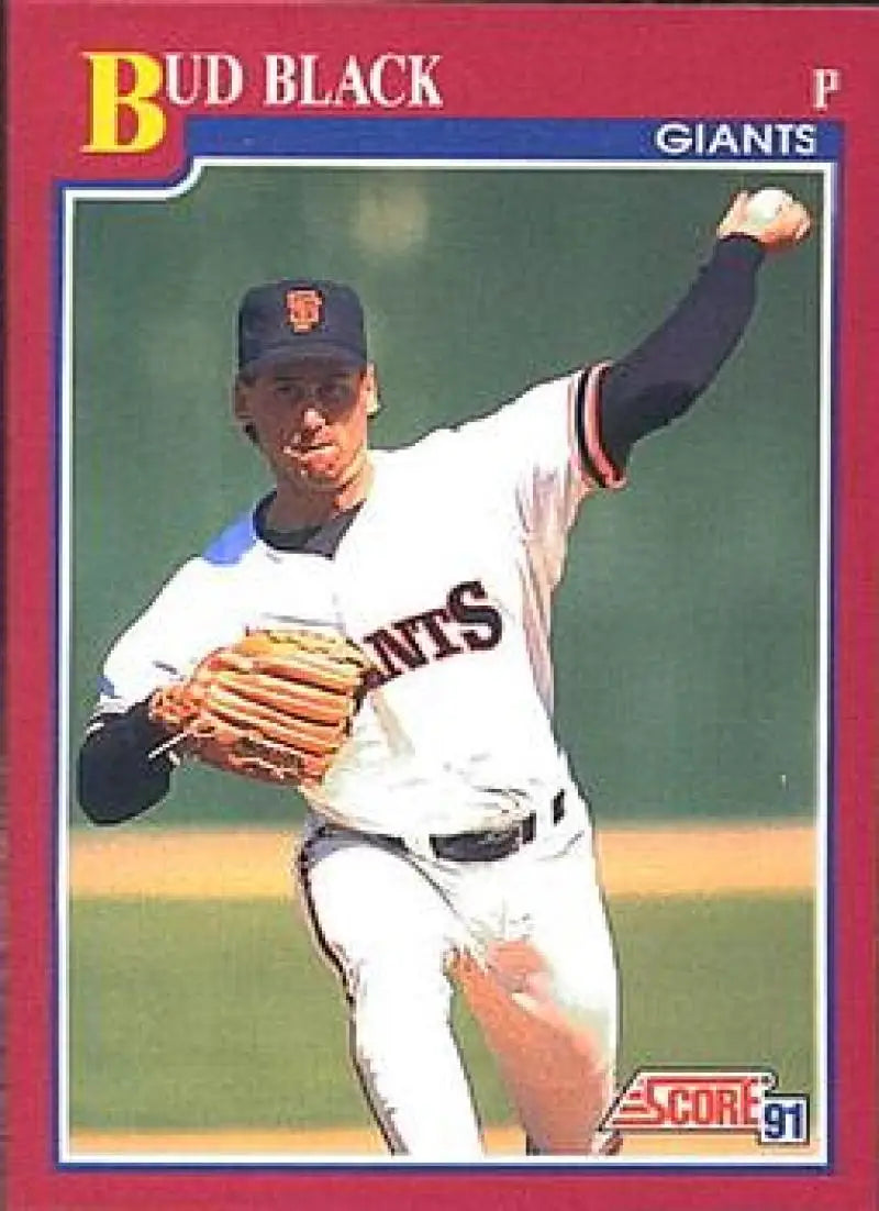 1991 Score Rookie and Traded #46T Bud Black NM-MT San Francisco Giants Baseball Card - Baseball Card Single