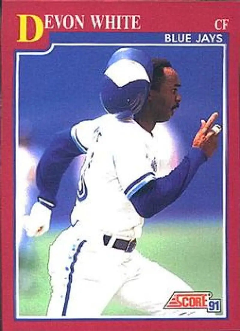 1991 Score Rookie and Traded #48T Devon White NM-MT Toronto Blue Jays Baseball Card - Baseball Card Single