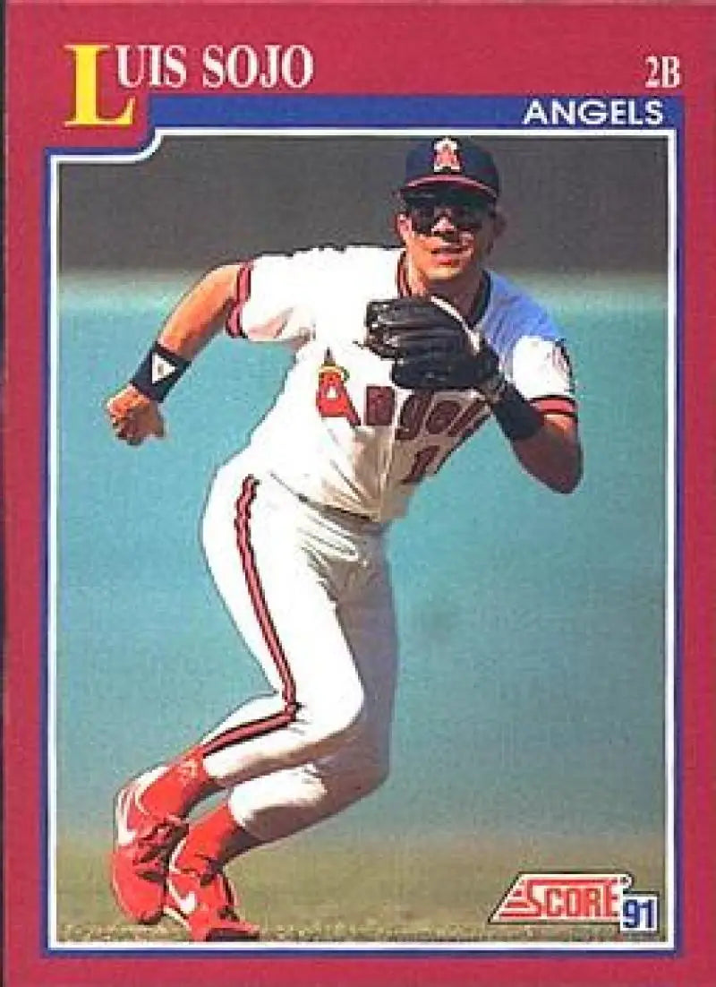 1991 Score Rookie and Traded #49T Luis Sojo NM-MT California Angels Baseball Card - Baseball Card Single