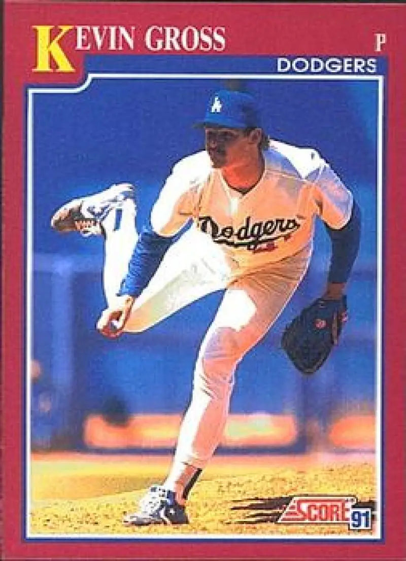 1991 Score Rookie and Traded #51T Kevin Gross NM-MT Los Angeles Dodgers Baseball Card - Baseball Card Single