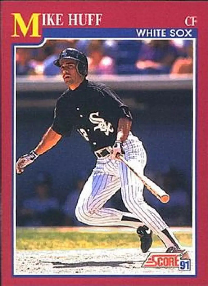 1991 Score Rookie and Traded #52T Mike Huff NM-MT Chicago White Sox Baseball Card - Baseball Card Single
