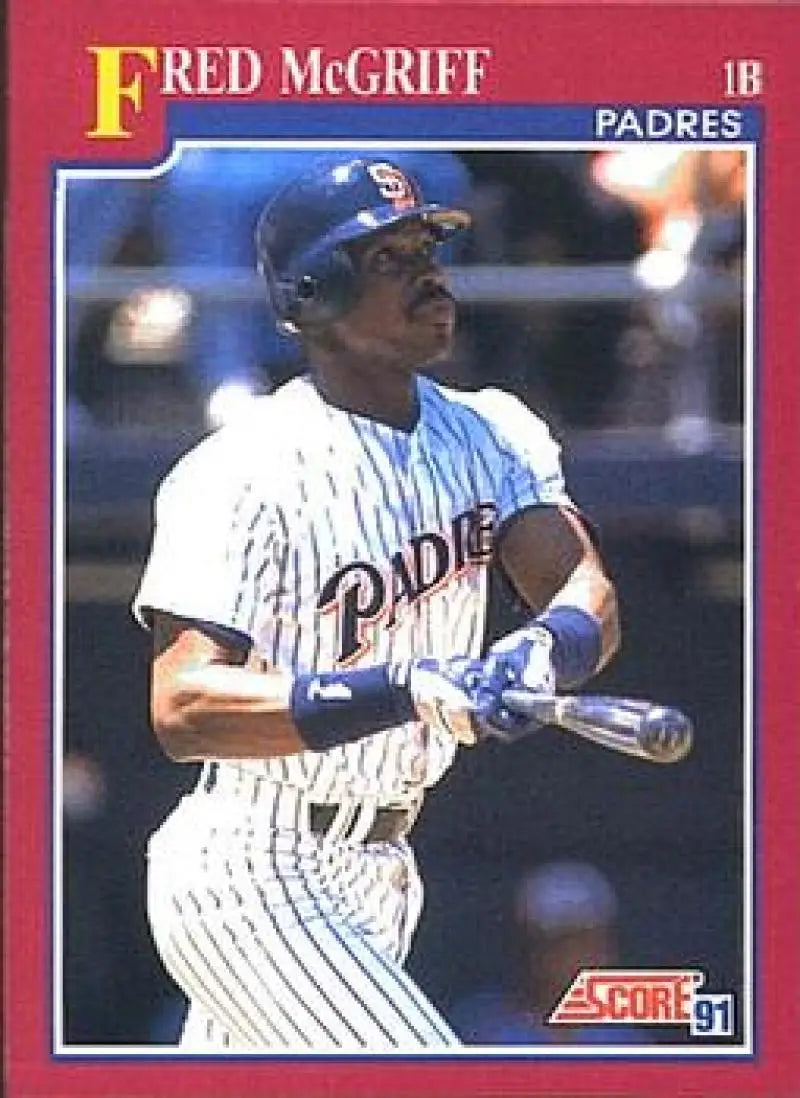 1991 Score Rookie and Traded #58T Fred McGriff NM-MT San Diego Padres Baseball Card - Baseball Card Single