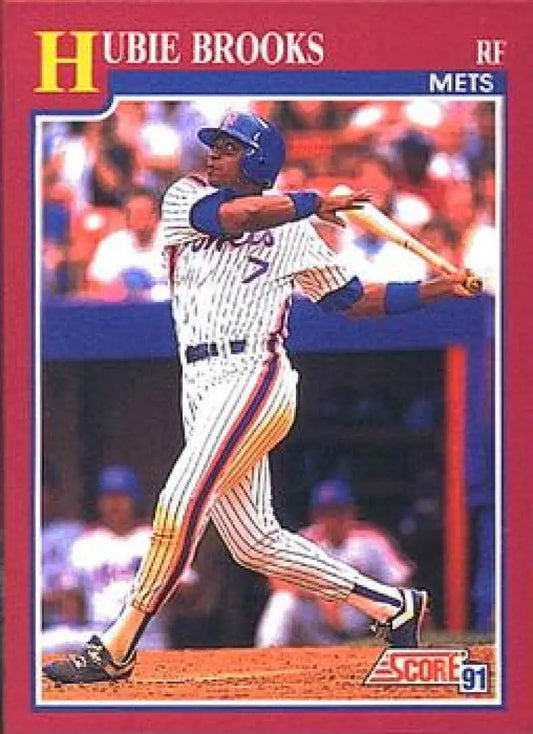 1991 Score Rookie and Traded #5T Hubie Brooks NM-MT New York Mets Baseball Card - Baseball Card Single