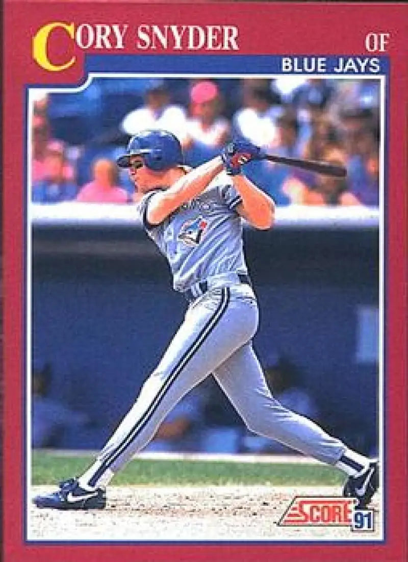 1991 Score Rookie and Traded #61T Cory Snyder NM-MT Toronto Blue Jays Baseball Card - Baseball Card Single