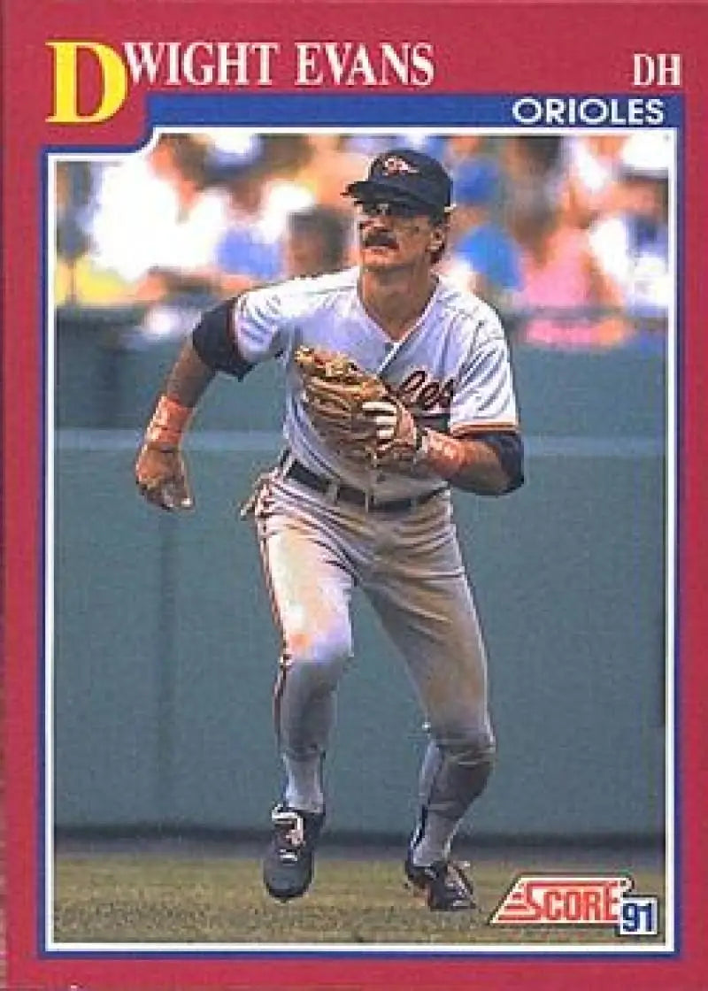 1991 Score Rookie and Traded #62T Dwight Evans NM-MT Baltimore Orioles Baseball Card - Baseball Card Single